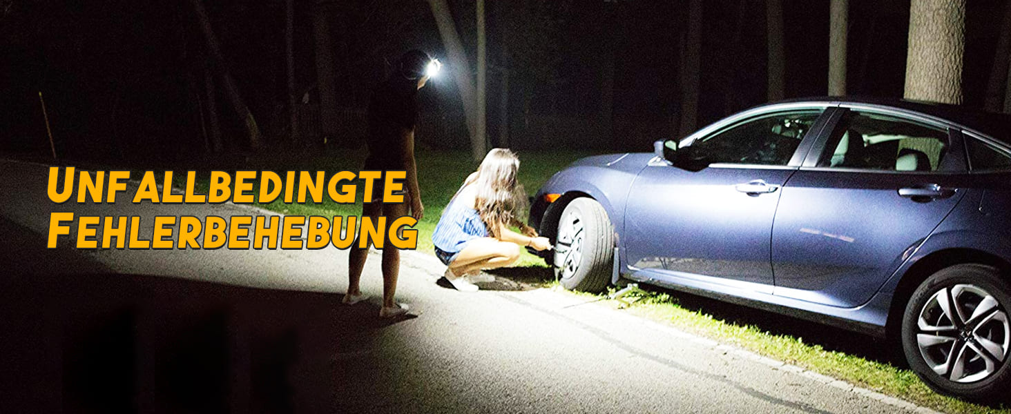 Налобний ліхтар Foleto, 2 шт., перезаряджається, 230° світловий потік, знімається, з датчиком руху, 9 режимів для кемпінгу, риболовлі, бігу та хайкінгу