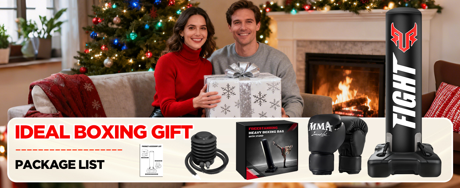 Боксерський мішок стоячий NZQXJXZ 175 см з помпою та рукавичками для боксу, комплект для кікбоксингу, MMA, Муай Тай, домашній спортзал