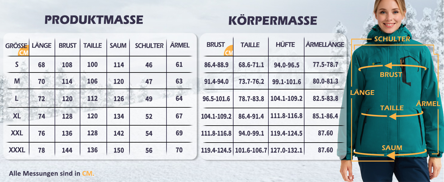 Жіноча водонепроникна гірськолижна куртка GEMYSE з флісовою підкладкою та капюшоном, для активного відпочинку, кольору смарагдова блакить (L)