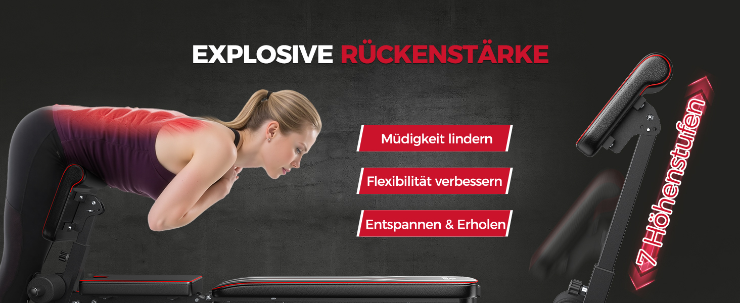 Відкидна лава для тренувань FLYBIRD M-360KG: регульована, до 544 кг, для дому