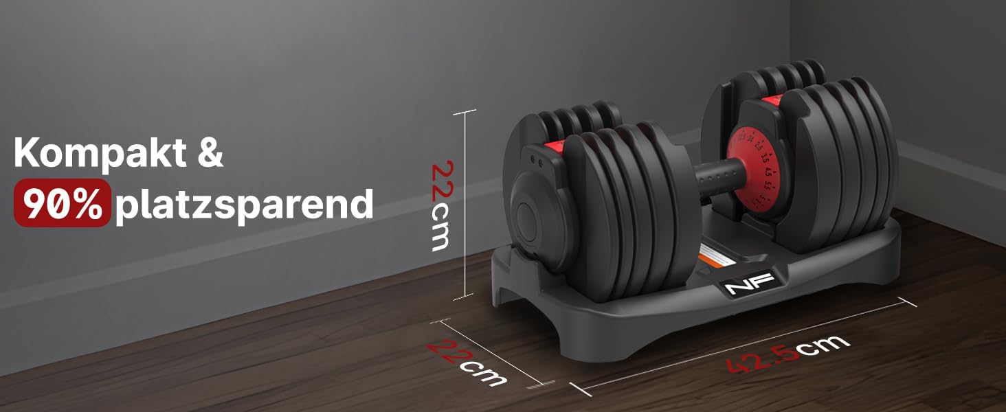 Регульовані гантелі 24 кг з антиковзним покриттям для фітнесу та тренувань вдома