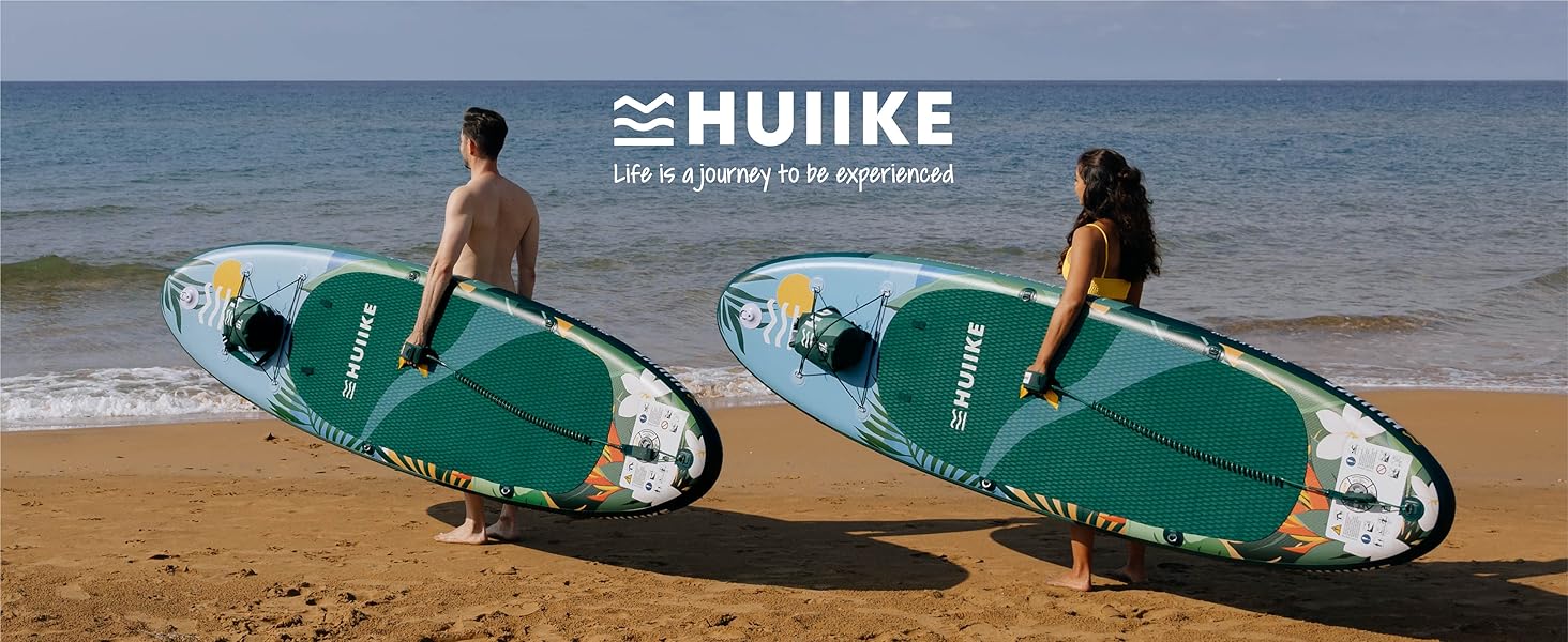 Високоякісні аксесуари для веслування Stand Up - HUIIKE Sup Board, дошка для веслування стоячи з подвійним використанням весла та сидіння для байдарки Веслування стоячи з великою стабільністю Весло стоячи (тропічне)