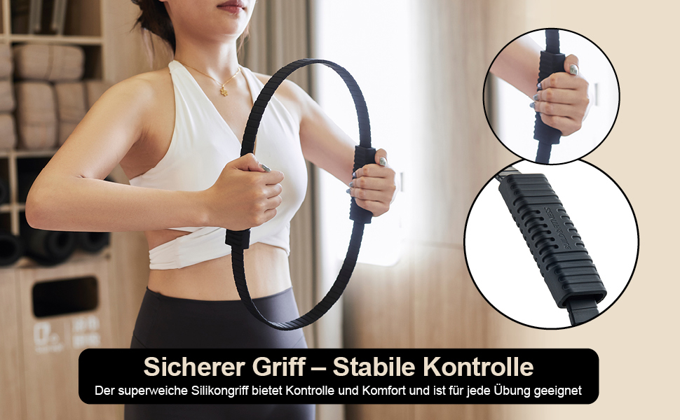 Кільце для пілатесу Magic Circle – 34,3 см. Ідеально для тренування стегон, корпусу та рук. Легка та міцна конструкція з силікону та скловолокна для занять вдома, в залі та в подорожах. Stone