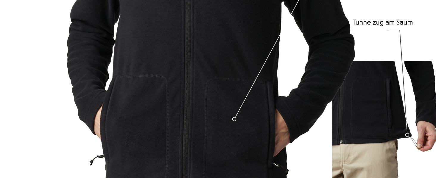 Чоловіча флісова куртка Columbia Fast Trek Light Full Zip, темно-синя (Collegiate Navy), розмір L