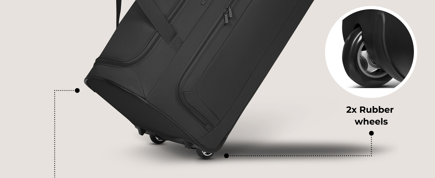 Велика дорожня сумка на колесах XXL 91 см, 128 л для чоловіків і жінок, Duffle Essentials