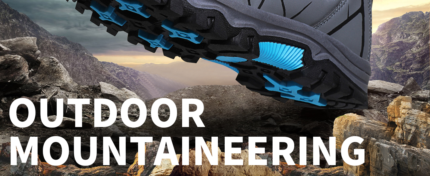 Чоловічі трекінгові черевики Littleplum: зручні, дихаючі, з теплою підкладкою, антиковзаючі, високі, спортивні, чорні, 40 EU