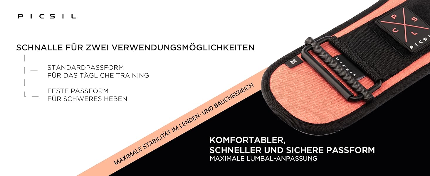 Пояс для важкої атлетики PICIL, підтримка попереку, схвалений для змагань, з пряжками, чорний (XL, Зелений)