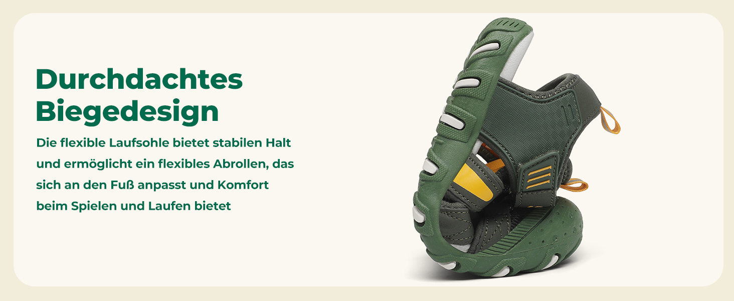 Сандалі дитячі SAGUARO закриті трекінгові для хлопчиків, літні, для активного відпочинку, зелені, розмір 36 EU