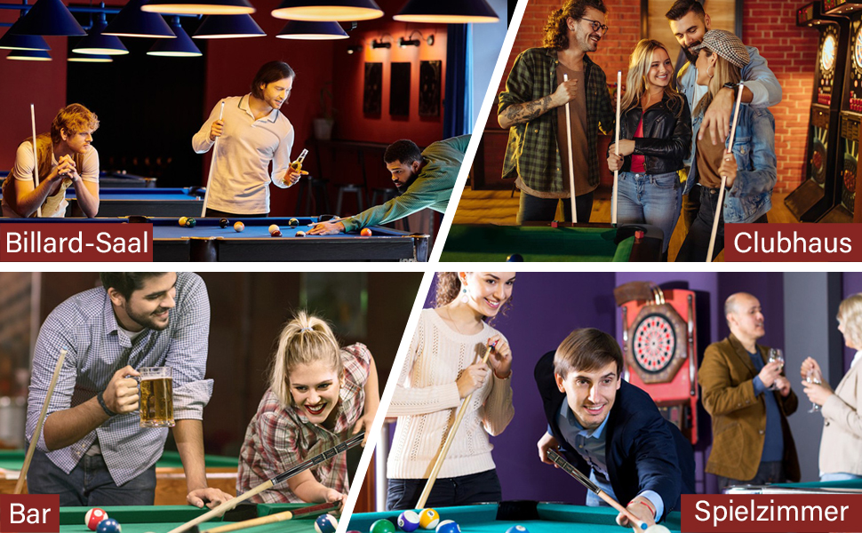 Більярдний кий, 58", наконечник 12.5 мм, LED, для початківців та професіоналів, 20oz, C4816