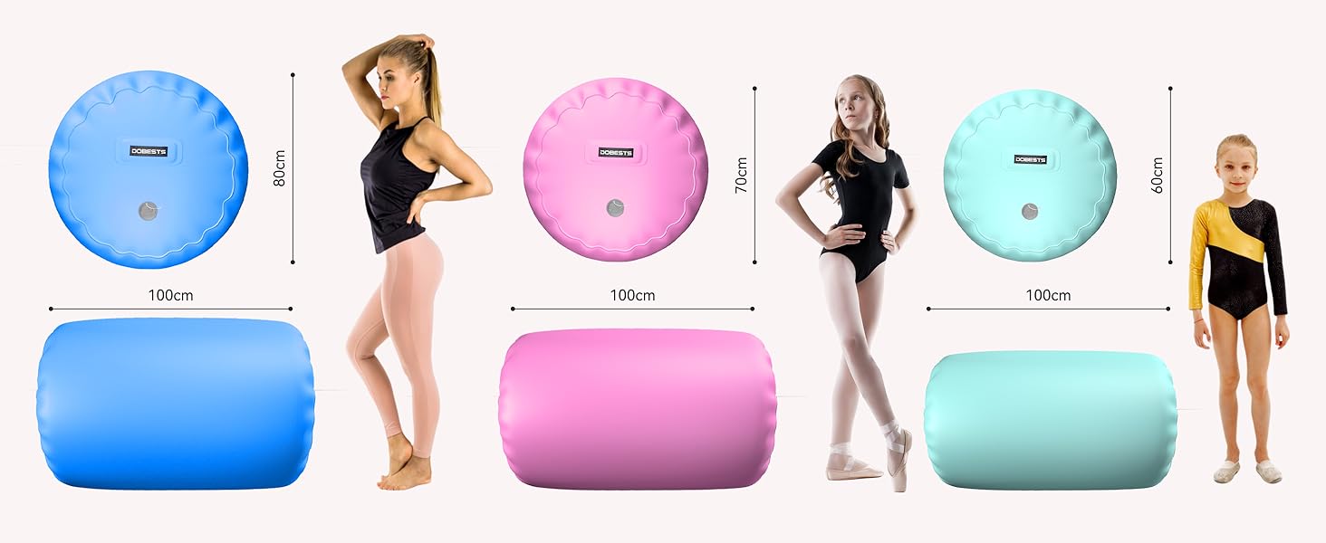 Мата для гімнастики DOBESTS Airtrack Matte, 2/3/4/5/6 м, для занять гімнастикою, йогою, фітнесом, спортом (з насосом та сумкою)