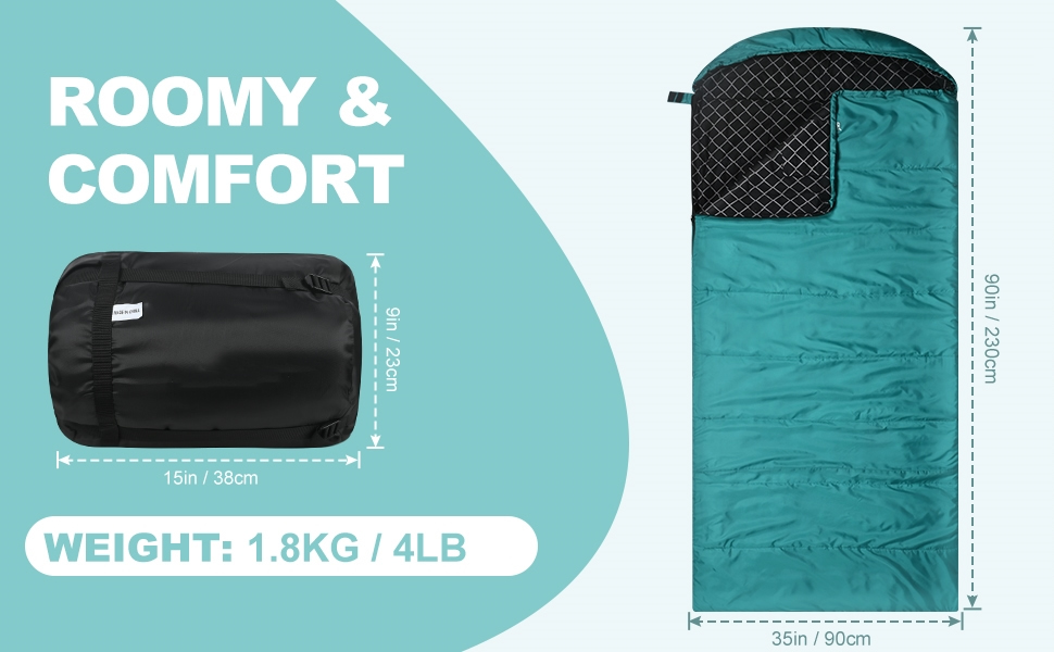 Спальний мішок Baumwoll-Flanell для дорослих, 100% бавовна, для кемпінгу, трекінгу, подорожей з рюкзаком, 3-4 сезони, легкий, See blau/schwarz