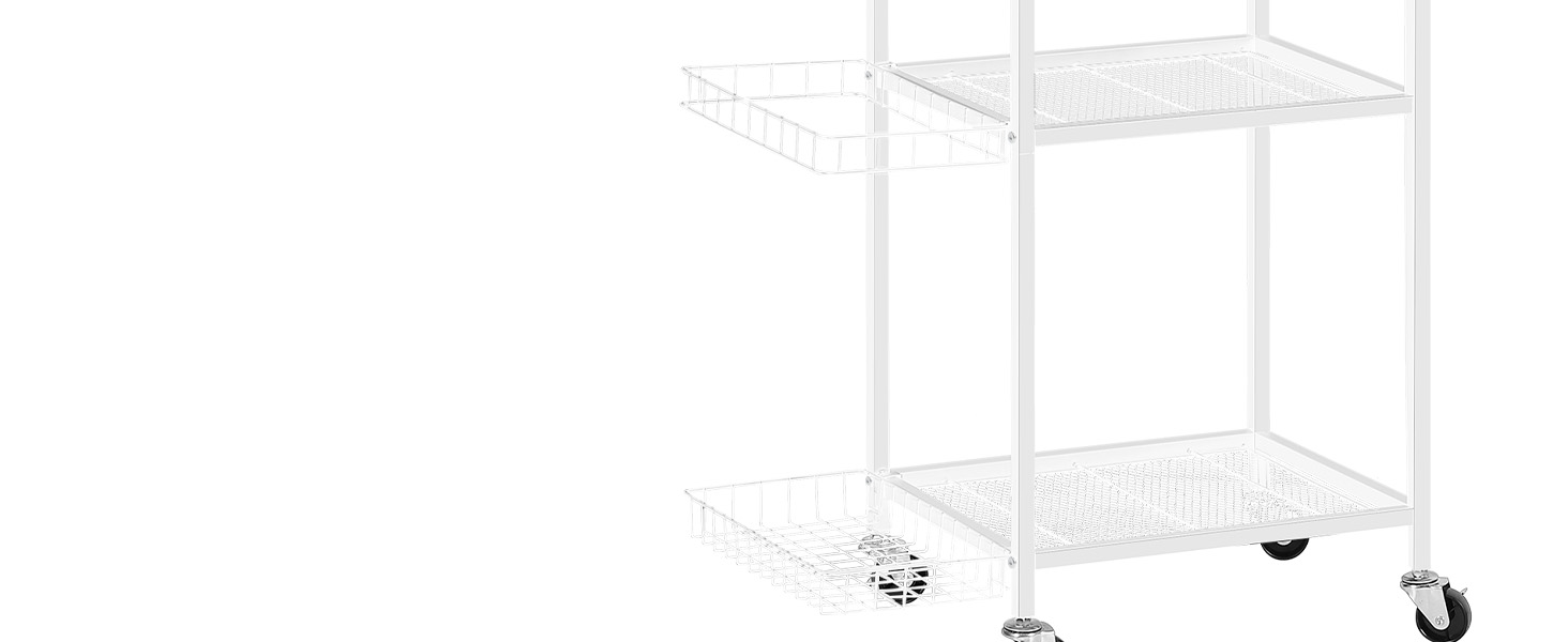 Стійка для зберігання спортивного обладнання Smusei: 3 яруси, металева, з роликами та 8 гачками. Підходить для йог-матів, гантелей, гир, кульок та іншого. Чорний колір.