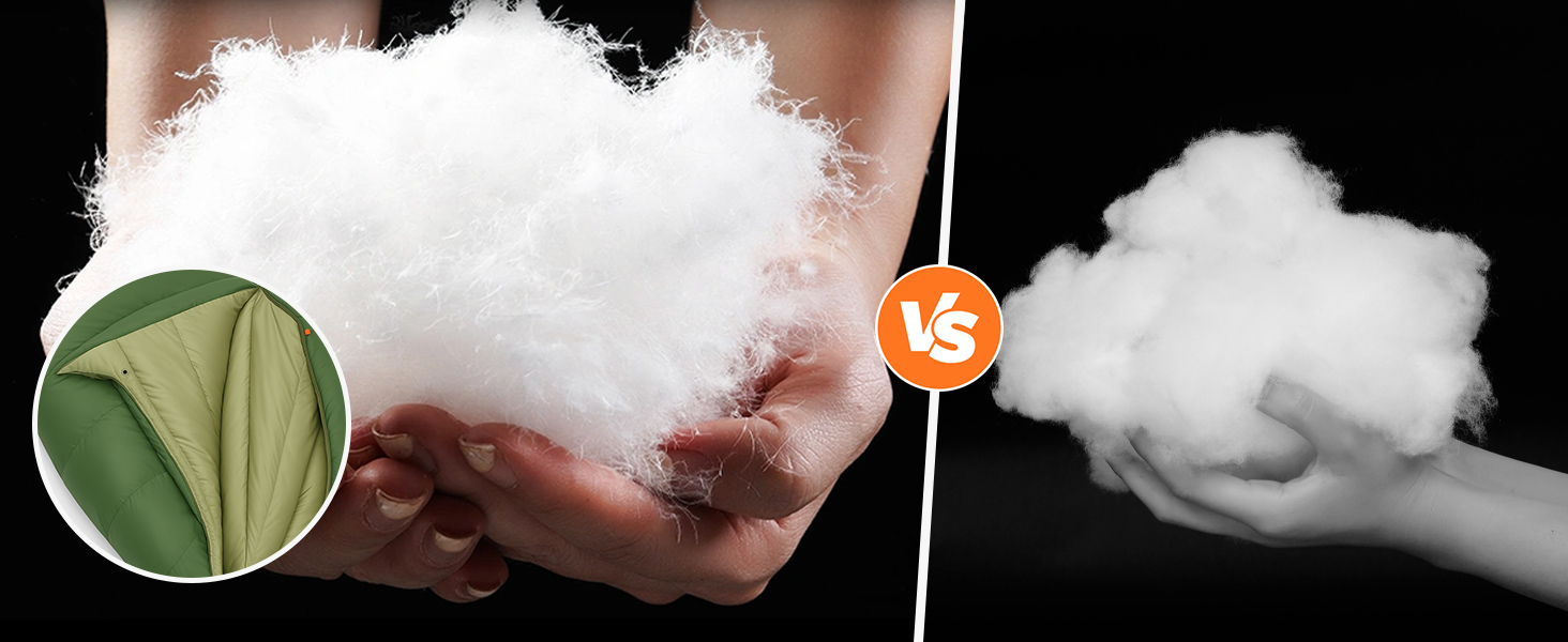 Сплячий мішок XXL з пуху на 3-4 сезони, 230x100 см, для дорослих, кемпінг, трекінг, подорожі (зелений)