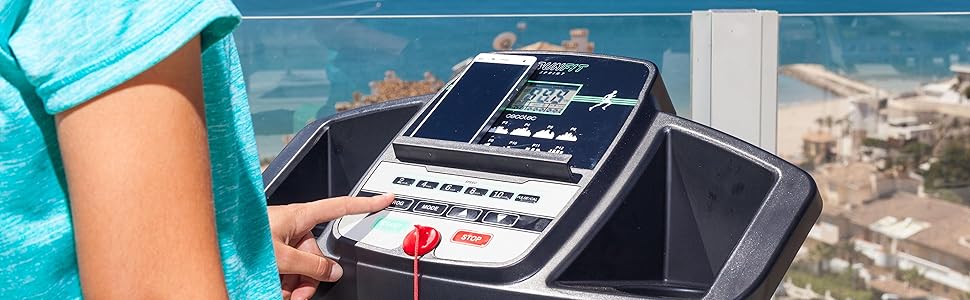 Біговий доріжка Cecotec DrumFit WayHome: нахил, масажний пояс, гантелі, широка бігова поверхня, 1-18 км/год, 12 програм