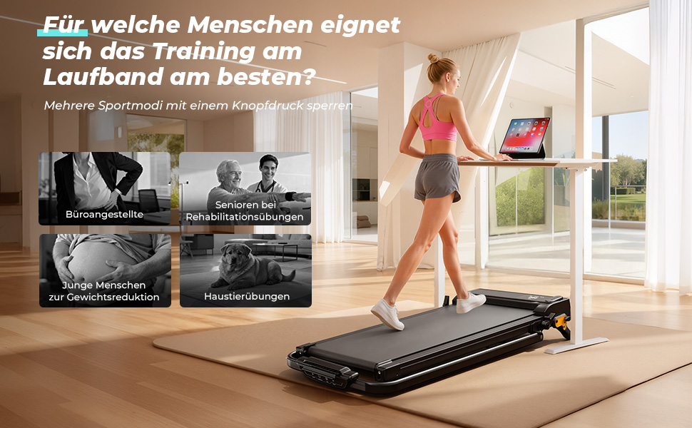 Складана бігова доріжка для дому та офісу Enboy, швидкість 12-14 км/год, ручне регулювання нахилу, LED-дисплей, максимальна вага 150 кг