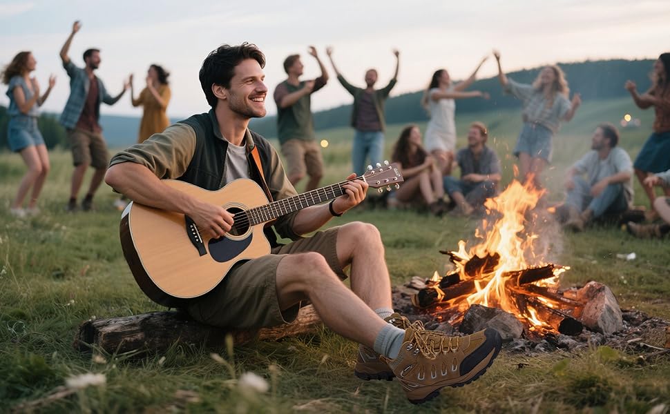 Чоловічі трекінгові черевики EARLDE, водонепроникні, легкі, для хайкінгу та активного відпочинку (41 EU, Коричневий)