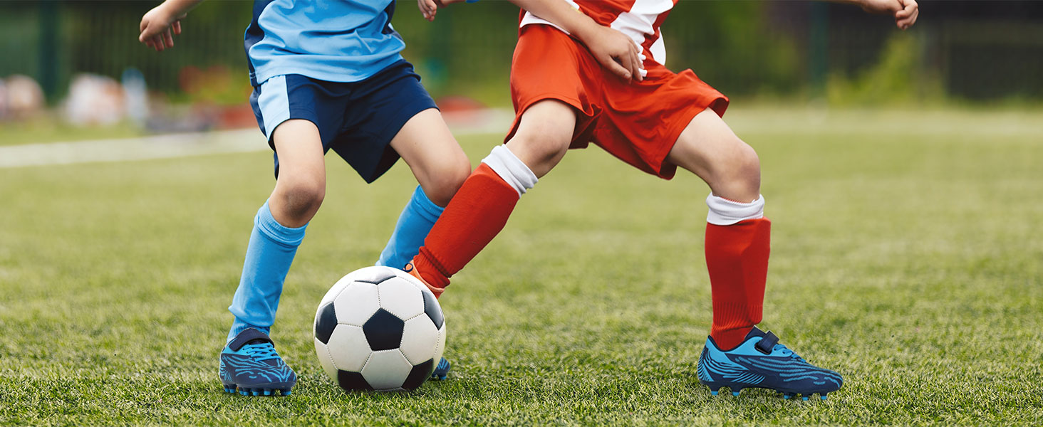 Дитячі футбольні бутси JABASIC для твердого поля, шипові, для хлопчиків та дівчаток, 30 EU, помаранчево-лаймовий колір