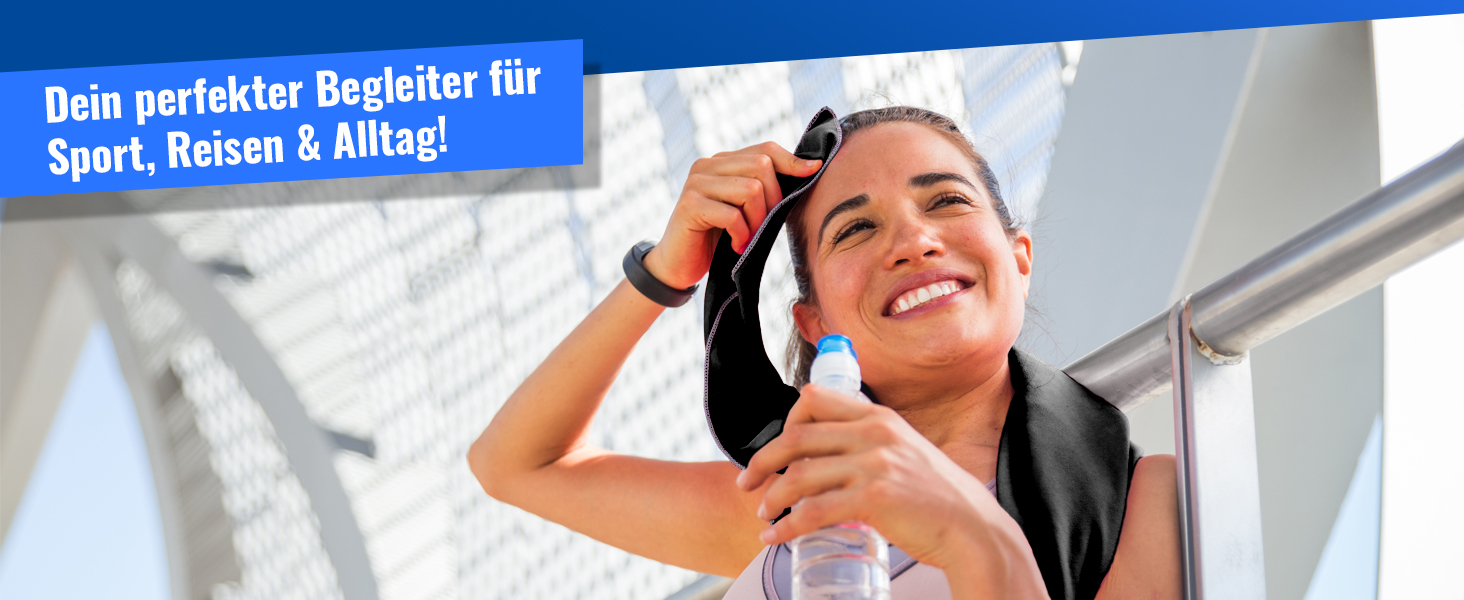 Рушник мікрофібра Gipfelsport XL 180x80 см, чорний - швидковисихаючий пляжний/спортивний рушник для подорожей, кемпінгу