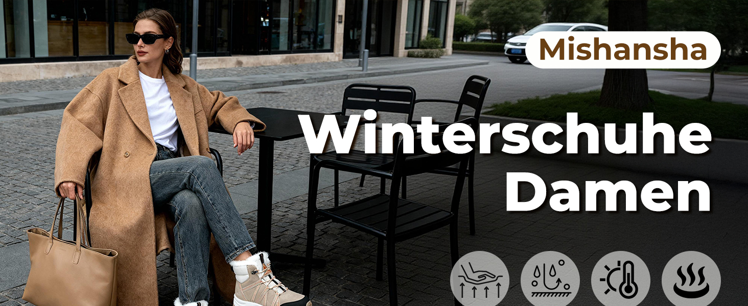 Зимові черевики Mishansha для жінок, утеплені, водонепроникні, для піших прогулянок, розмір 36-42, колір абрикосовий