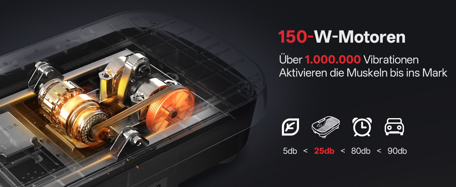 PASYOU Вібраційна платформа для тренувань всього тіла з пультом дистанційного керування та еластичним гумкою, 0-99 інтенсивність