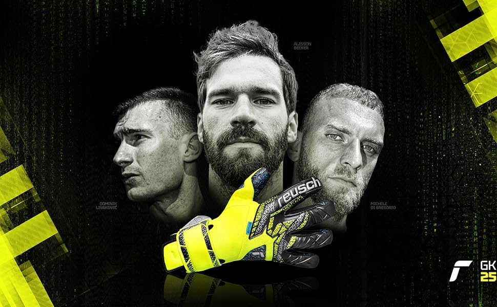 Воротарські рукавички Reusch Pure Contact Infinity Junior чорно-золоті, розмір Junior