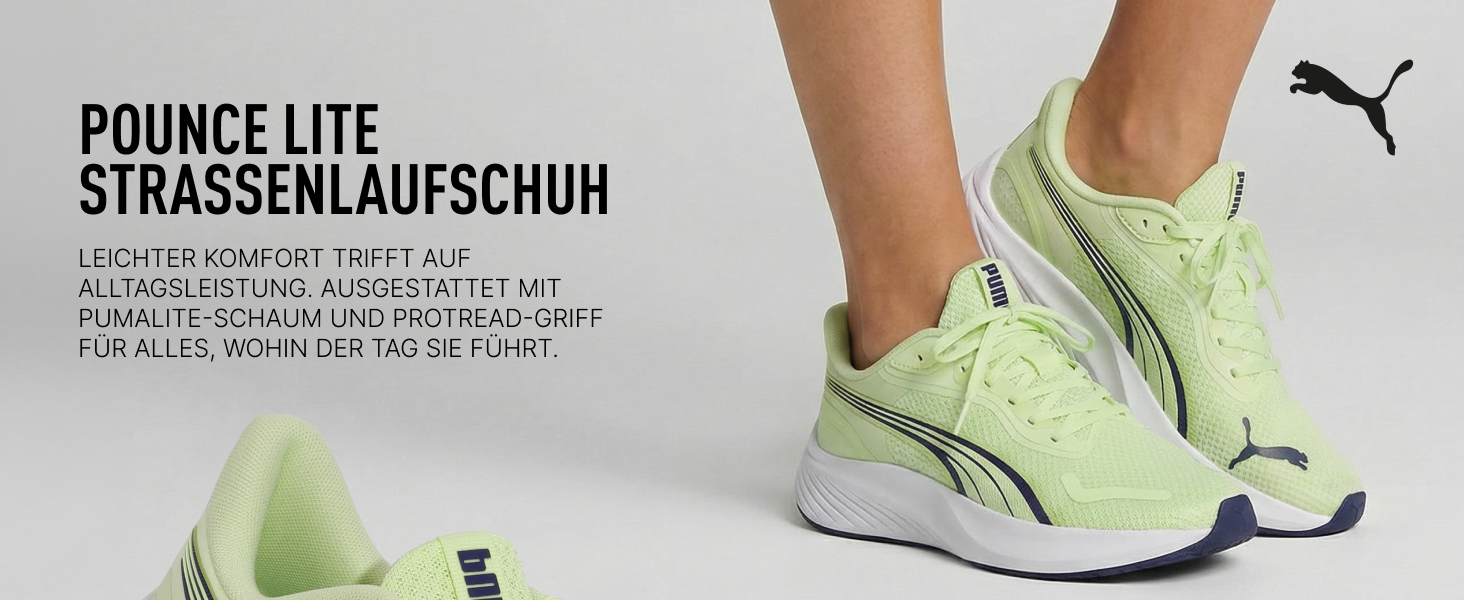 Кросівки Puma Pounce Lite для бігу вулицею, чоловічі/жіночі, 47 EU, Apple Spritz/Shadow Gray/Puma White