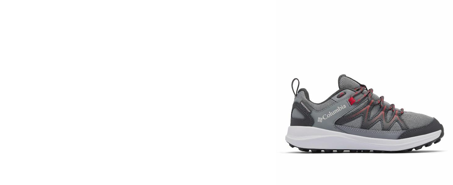 Трекінгові черевики Columbia Peakfreak Rush WP для дітей, унісекс, 33 EU, сірий, червоний, сталевий