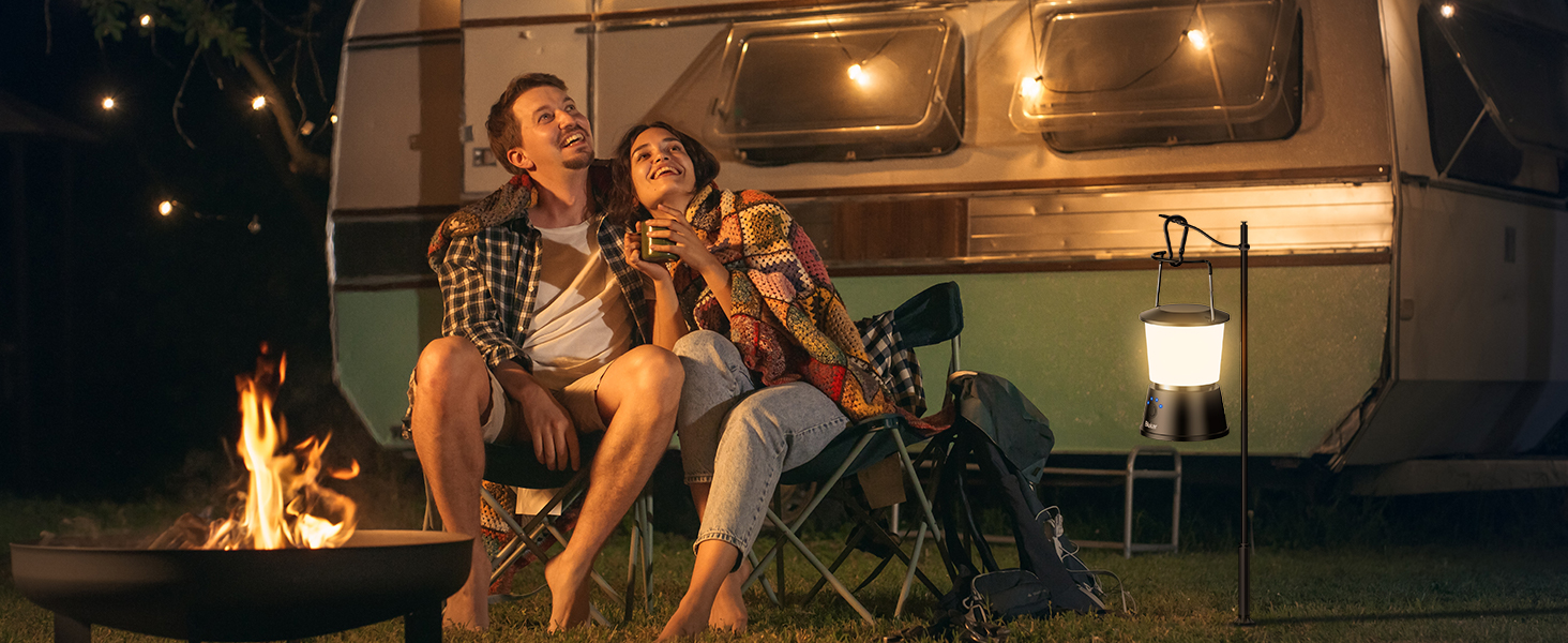 LED кемпінговий ліхтар Blukar: 2000 люмен, портативний, перезаряджається, 5 режимів, 8+ годин роботи, для кемпінгу та надзвичайних ситуацій