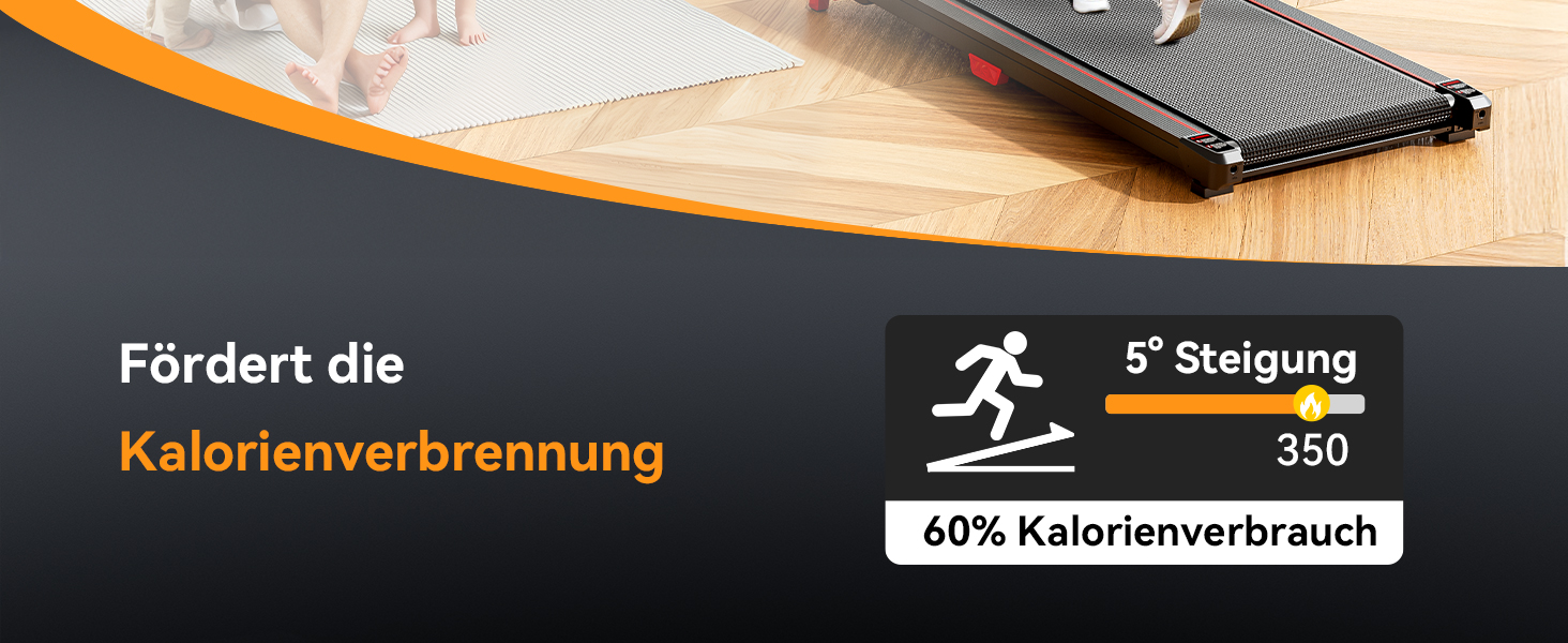 Біговий доріжка з нахилом 5%, компактна під стіл для дому та офісу, портативна бігове обладнання з LED дисплеєм, пульт дистанційного керування, вантажопідйомність 150 кг, 2.5HP, тихий двигун, чорний