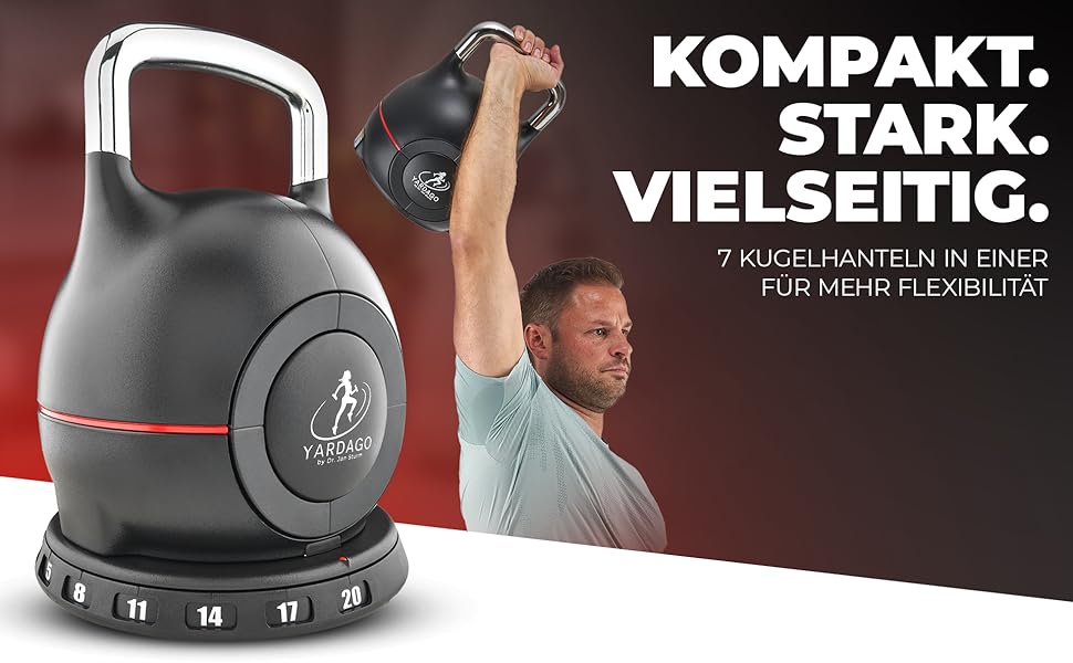 Кетлбел зміннісна Flexi-Kettlebell 2-20 кг для силових тренувань, CrossFit та загальної фізичної підготовки. Компактний, регульований, для домашнього тренажерного залу, Пілатесу, тренувань всього тіла. Набір кулькових гантелей.