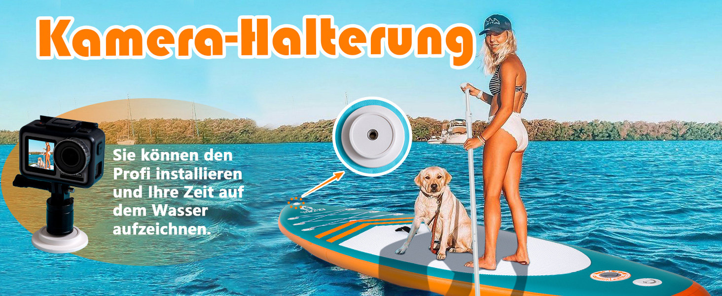 Надувний SUP борд Tuxedo Sailor Stand Up Paddle Board з аксесуарами, для дорослих та підлітків, блакитний та жовтий (зелений та помаранчевий)