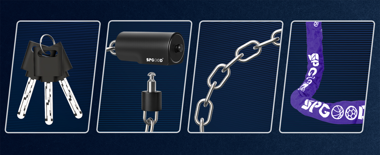 Надійне велозамк з 3 ключами, 90 см, проти крадіжок, водонепроникний чохол. Підходить для велосипеда, електросамоката, електробіка, MTB, мотоцикла, вантажного велосипеда. Чорний (870 мм)