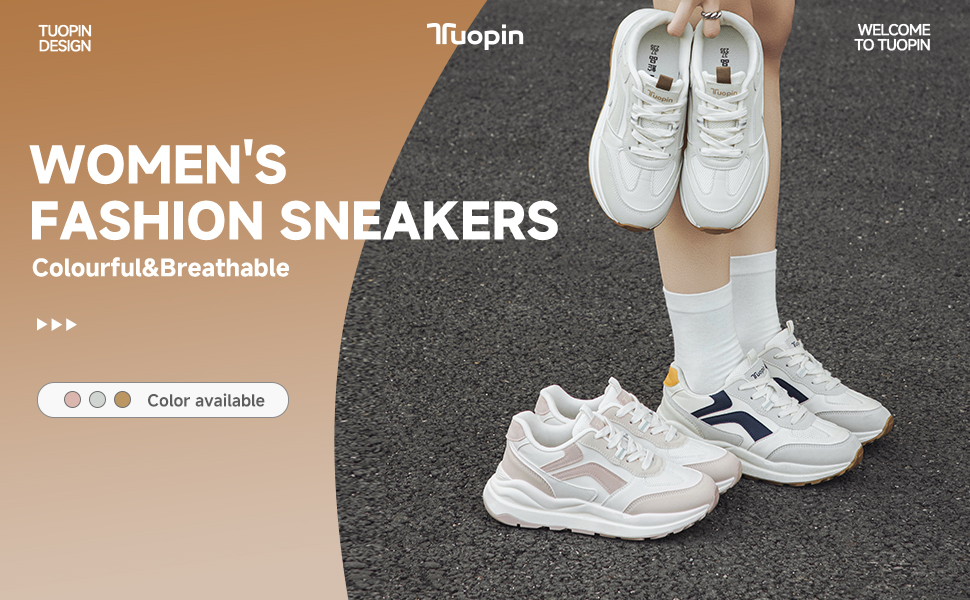 Жіночі трекінгові кросівки Tuopin Modische: дихаючі сітчасті кросівки на шнурівці, з антиковзкою підошвою, сірі та коричневі, розмір 37 EU