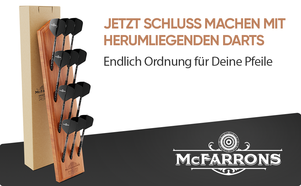 Тримач для дротиків McFARRONS на 12 шт. - настінне зберігання