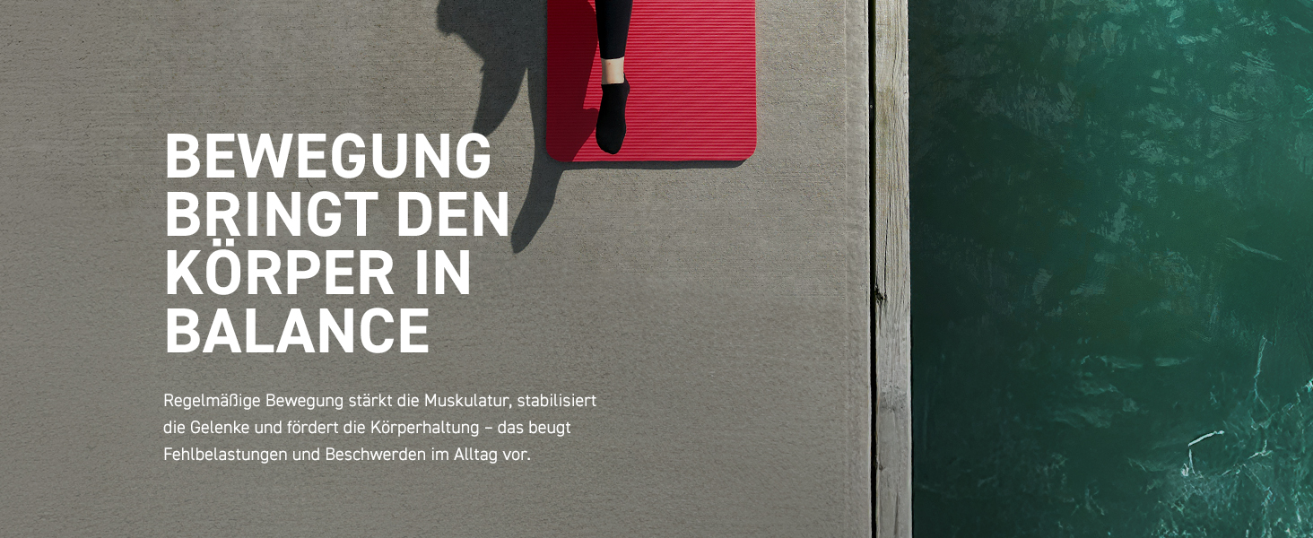 Килимок для фітнесу та йоги SISSEL® 1,5 см | Не слизький, безпечний для шкіри | З оптимальною амортизацією | Легко згортається | Розміри: 180x60 см, Антрацит