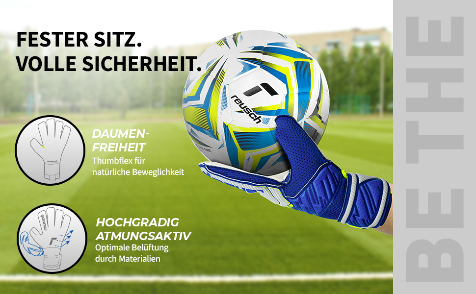 Воротарські рукавички Reusch Attrakt Solid Junior для дітей 5-16 років | Жовто-синій/Білий колір