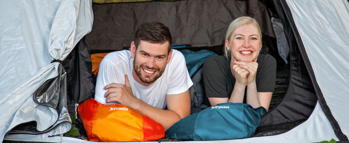 Сплячий мішок Outdoor 3 сезони -12.0°C, +7.0°C, блакитний