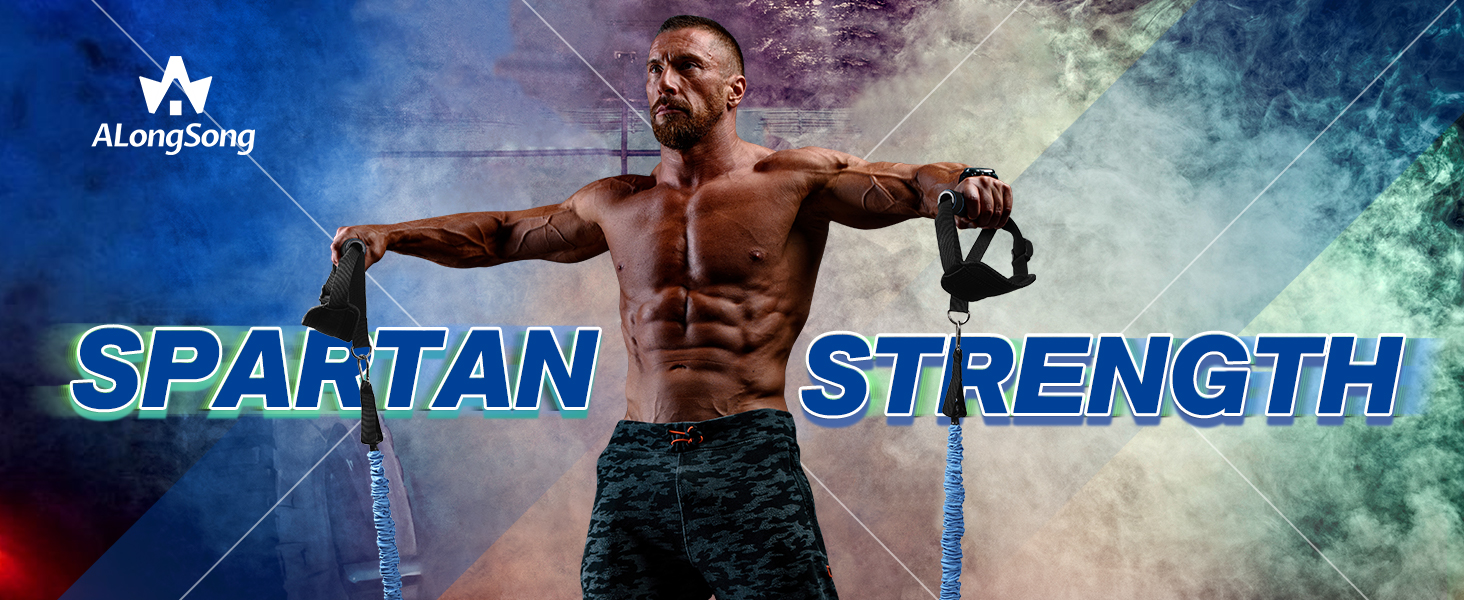 Набір еластичних стрічок для фітнесу та пілатесу з регульованою штангою, 20-360lbs, для дому