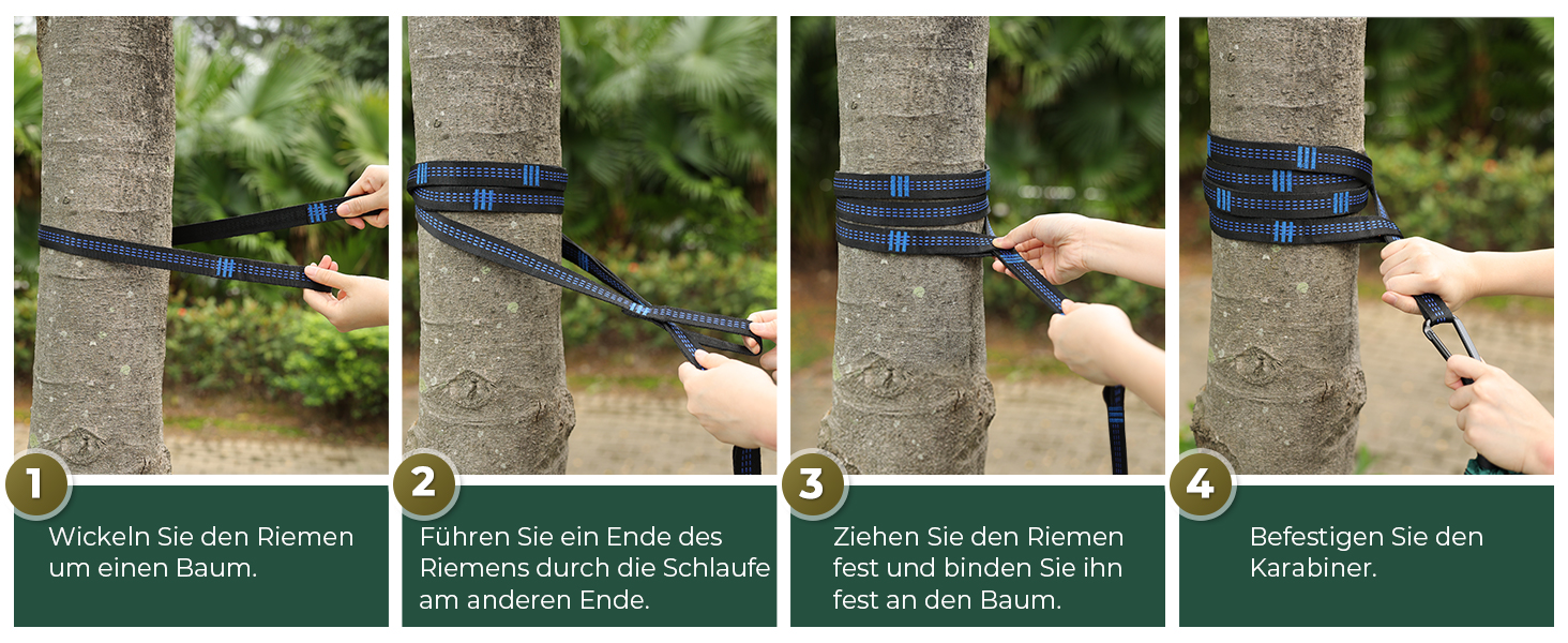 Гімніс Гамак для відпочинку на природі Ultraleicht - легкий туристичний гамак з тросами та карабінами, вантажопідйомність до 300 кг