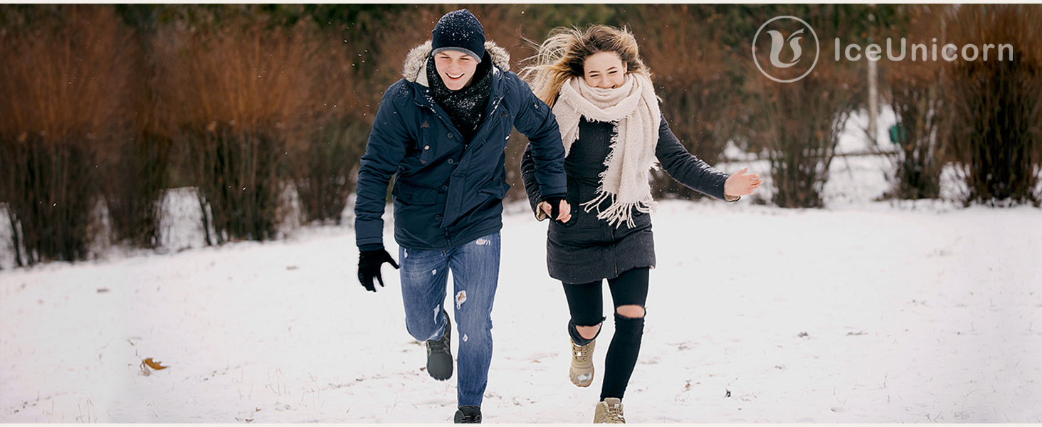 Зимові черевики IceUnicorn: теплі, з підкладкою, для жінок та чоловіків (39 EU, темно-синій)