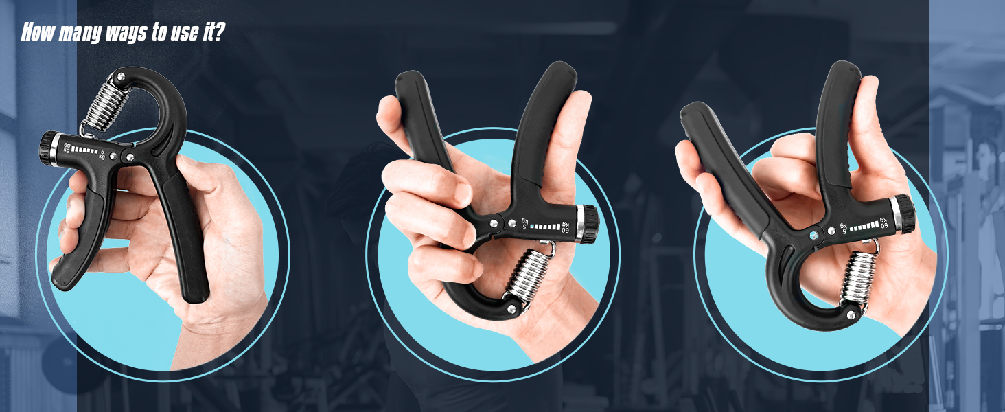 Набір для тренування зап'ястя 2 шт. (5-60 кг), тренажер для рук та зап'ястя, Grip, антиковзкий, для спортсменів та відновлення, FC0101 (Світло-сірий)