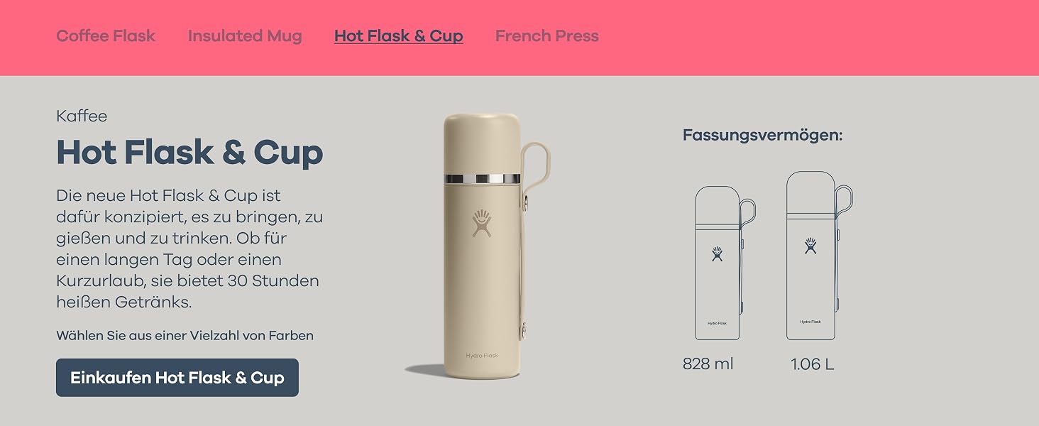 Термос Hydro Flask 473 мл з вакуумною ізоляцією зі сталі нержавіюючої, герметична кришка Flex Sip, для кави та напоїв, колір Agave