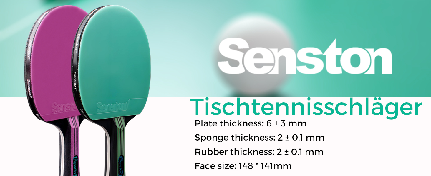 Набір для настільного тенісу Senston: 2 ракетки, 3 м'ячі, сумка. Підходить для студентів, початківців, тренувань та сімейного дозвілля. Модель S6