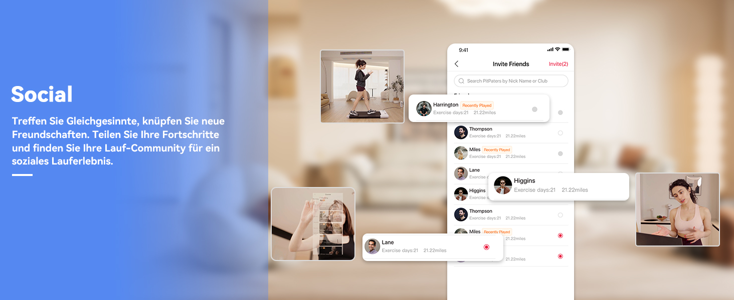 Доріжка для ходьби MJWW з APP-керуванням, бігова доріжка для дому, підходить для носимих пристроїв, максимальна вага 159 кг, AI-тренування, багатокористувацькі забіги, чорна, 100 см