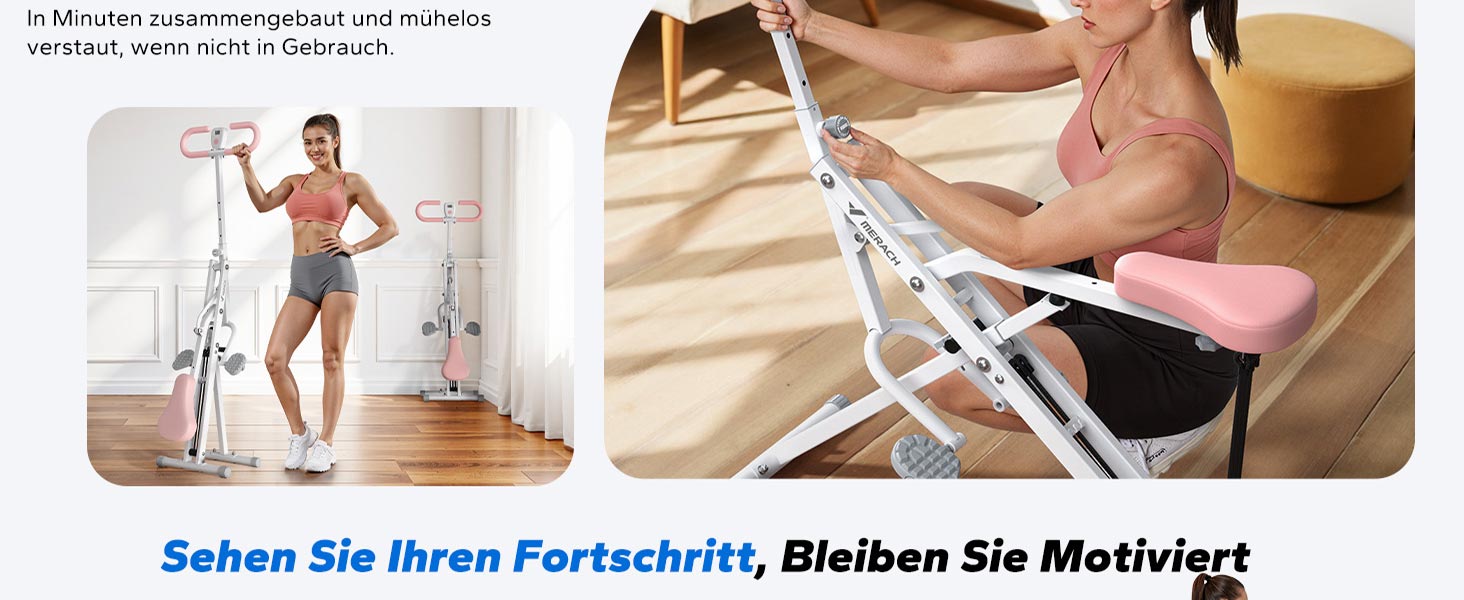 MERACH 2-в-1 тренажер для присідань та тяги, складаний, для тренування сідниць, ніг та корпусу, 10 хв збірки, максимальне навантаження 160 кг (білий, R07)