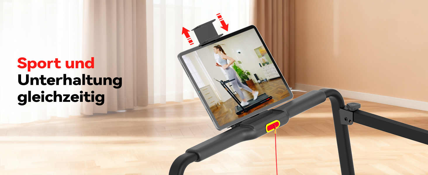 Sperax 4-в-1 Віброплатформа та біговий доріжка для дому, 0.3-6 км/год, 400W, без монтажу, чорно-червоний