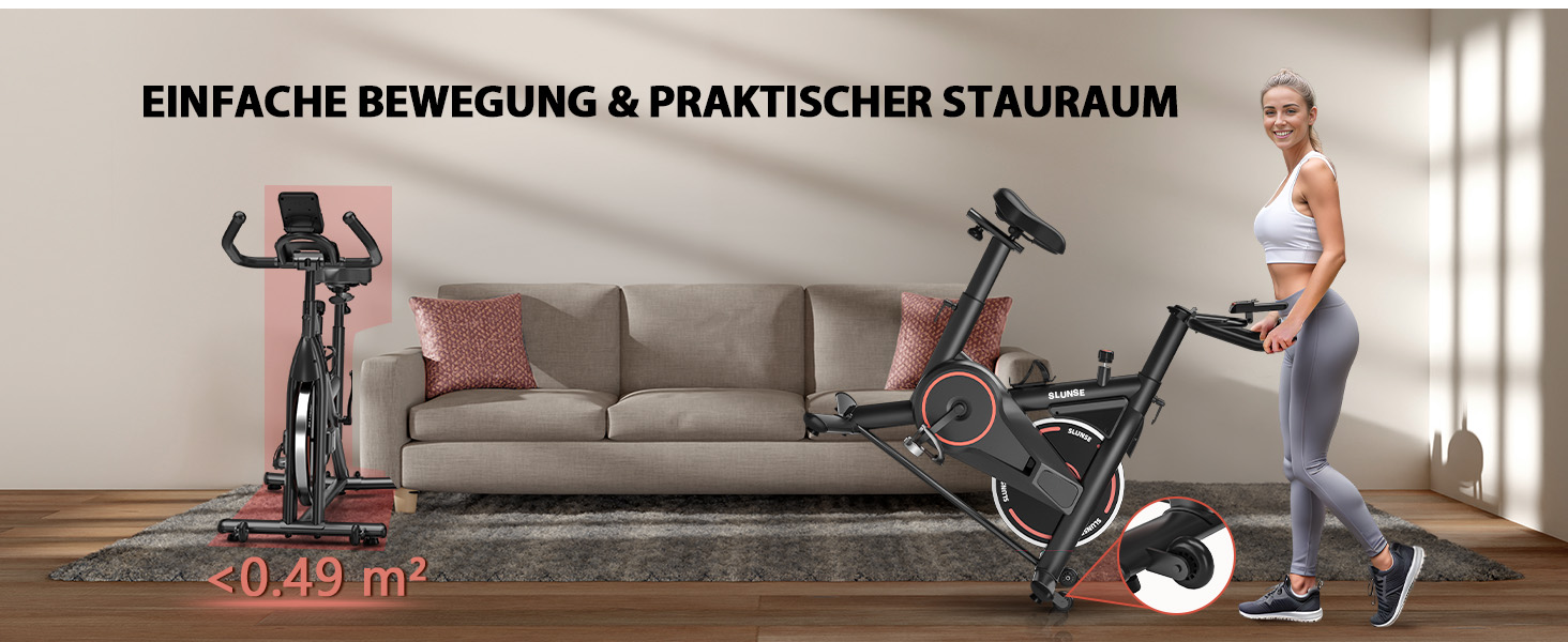 Велотренажер для дому з LCD-монітором, тихий ергометр spinning bike, фітнес-велосипед до 160 кг, для кардіотренувань