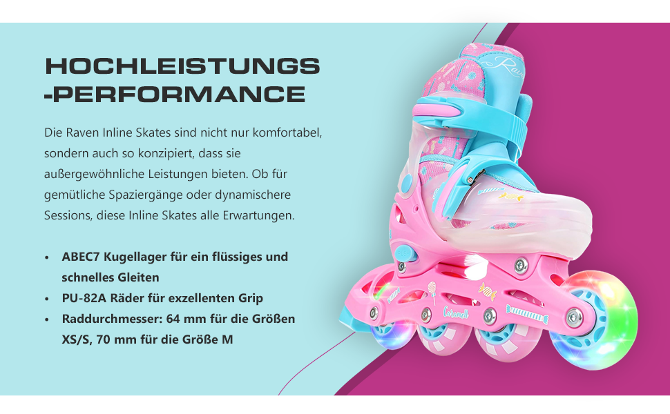 Дитячі ролики-коньки 4-в-1 RAVEN Isla Violet, регульовані 27-30 (16,5-18,5 см)