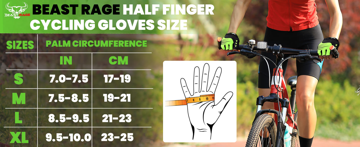 Велосипедні рукавички BEAST RAGE без пальців для жінок та чоловіків, дихаючі, з антиковзною долонею, амортизація, гелеві подушки, для шосе, MTB, маунтінбайкінгу, білі, розмір L