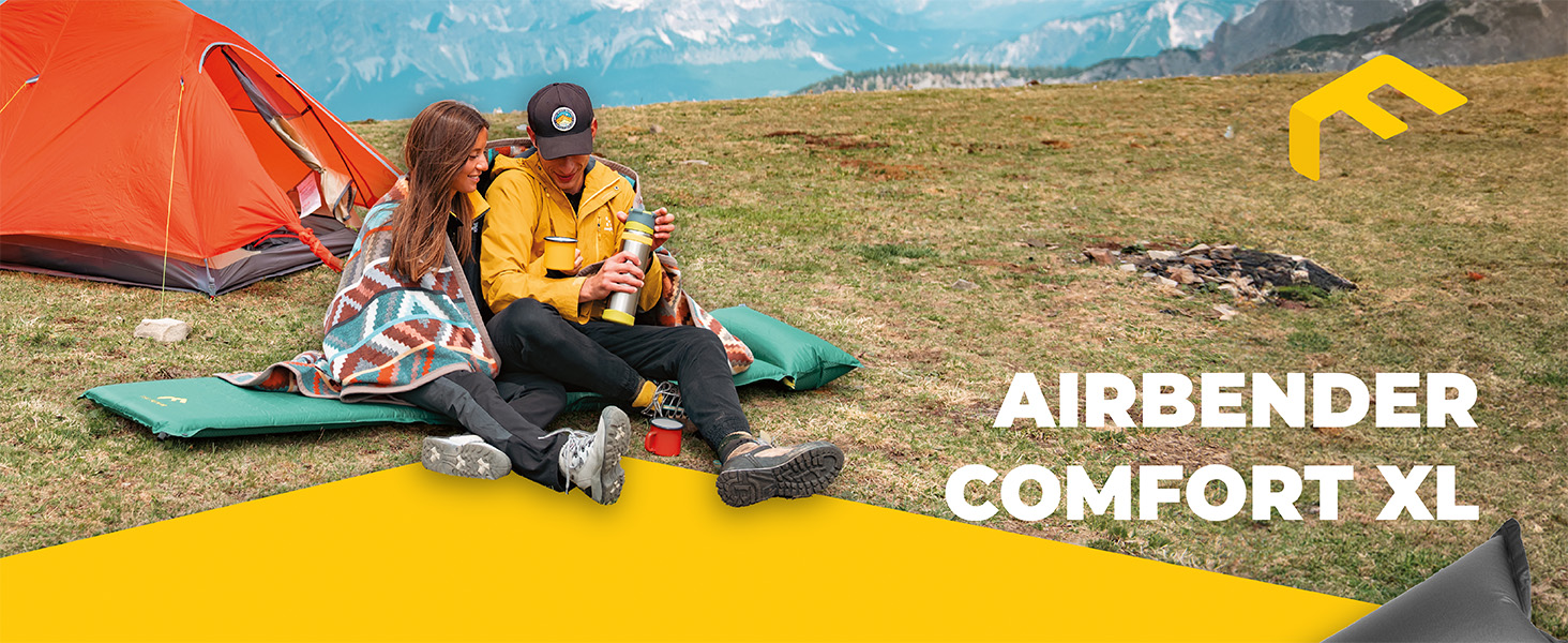 Isomatte самонадувна The Future Air Bender Comfort, 5 см, сіра, для кемпінгу та відпочинку на природі